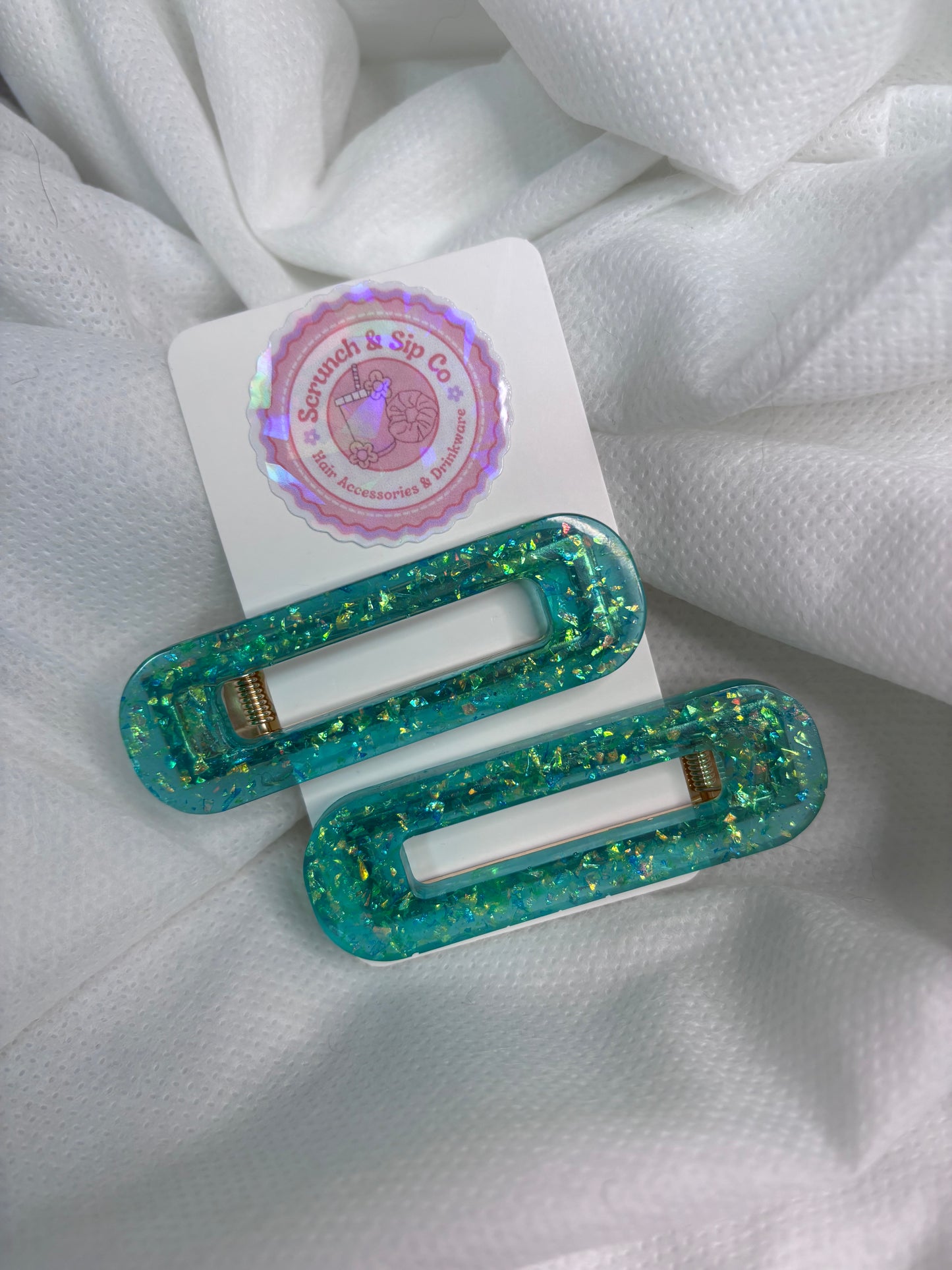 RECTANGULAR HAIR CLIPS