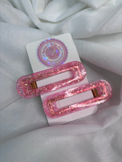 RECTANGULAR HAIR CLIPS