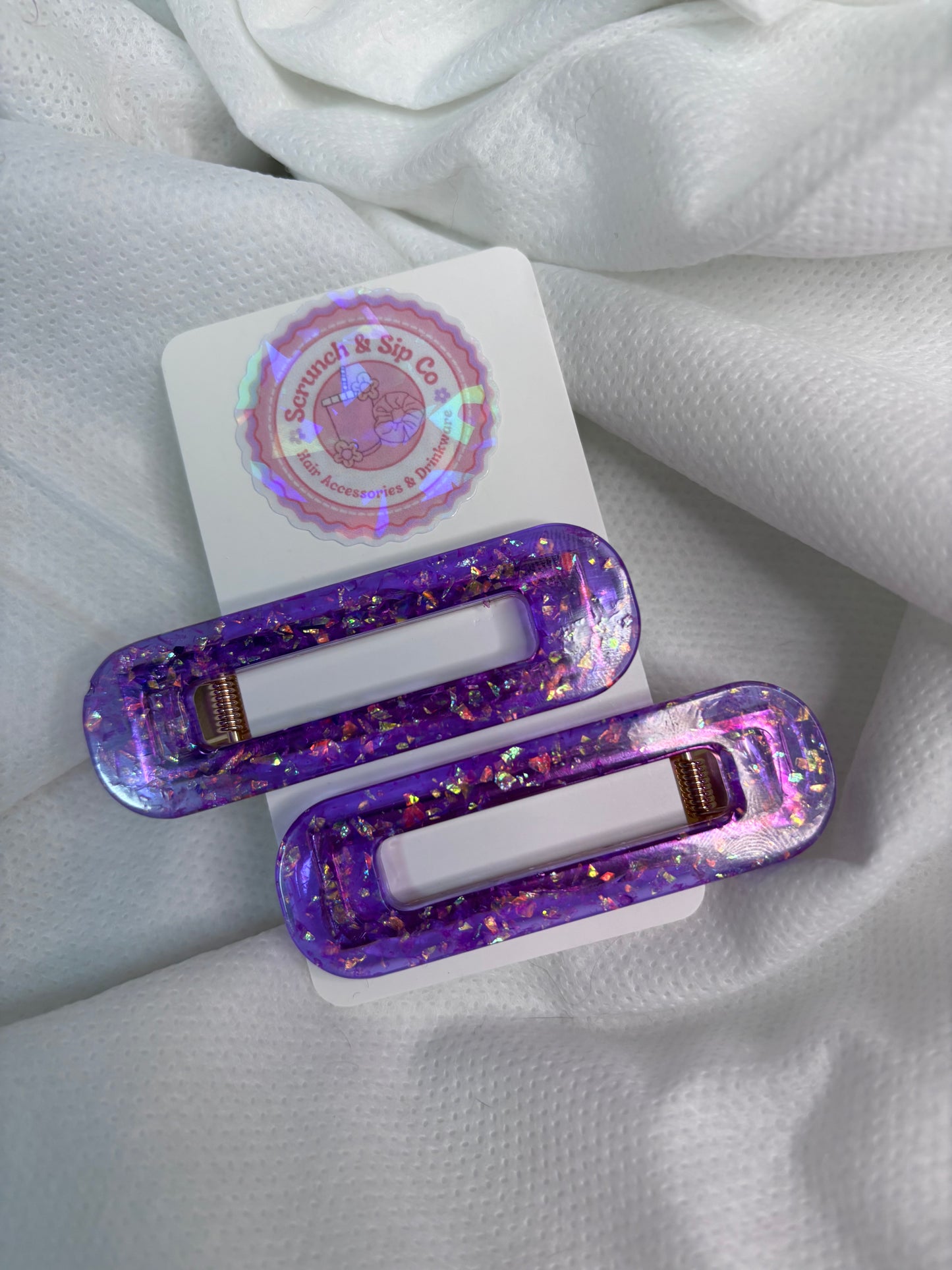 RECTANGULAR HAIR CLIPS