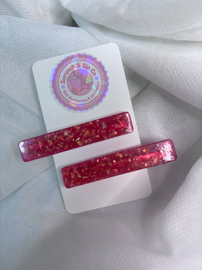 RECTANGLE HAIR CLIPS