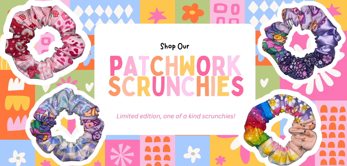 Shop Our Patchwork Scrunchies