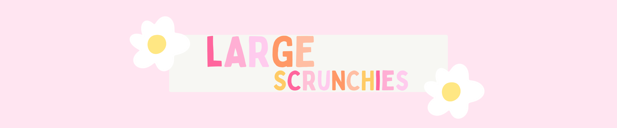 Large Scrunchies Banner