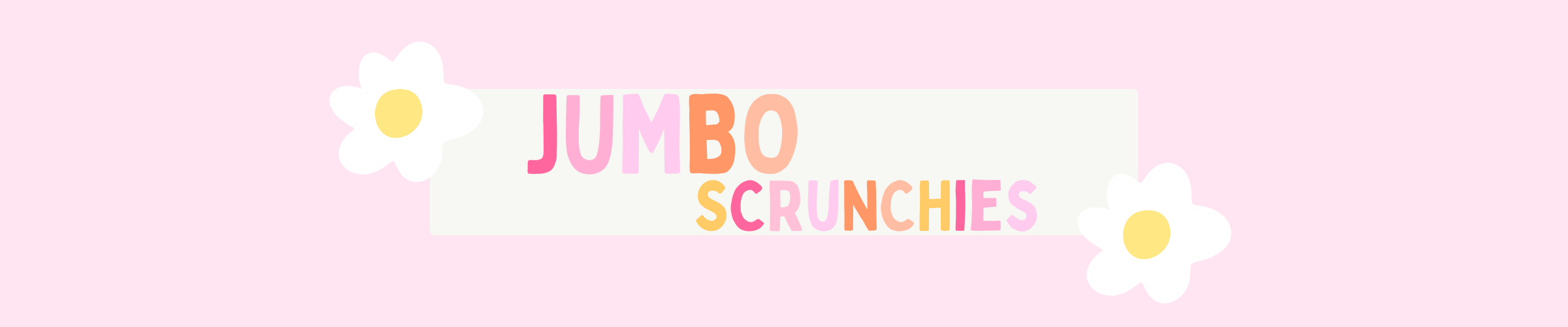 Jumbo Scrunchies Banner